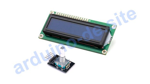 Erstellen von Menüs auf dem LCD-Display mit Encoder