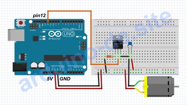 Wie man einen DC-Motor an einen Arduino anschließt