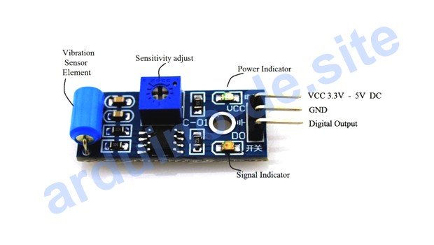 Vibrationssensor SW-420 Arduino datasheet, pinout