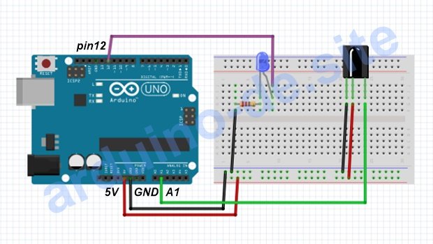 Wie man einen KY-022 Infrared Sensor Arduino anschließt