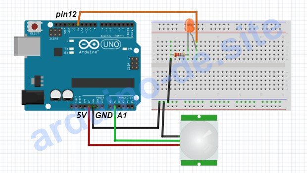 Wie man einen HC-SR501 und LEDs an einen Arduino anschließt