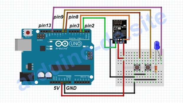 Wie verbinde ich das ESP-01 mit dem Arduino?