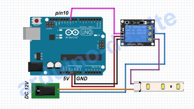 Wie man einen 12V LED-Strip an einen Arduino anschließt