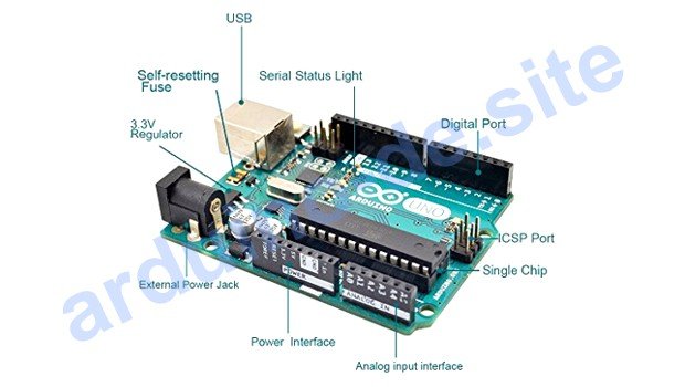 Merkmale des Arduino UNO, datasheet