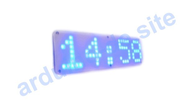 Uhr auf einer adressierbaren LED-Leiste WS2812B